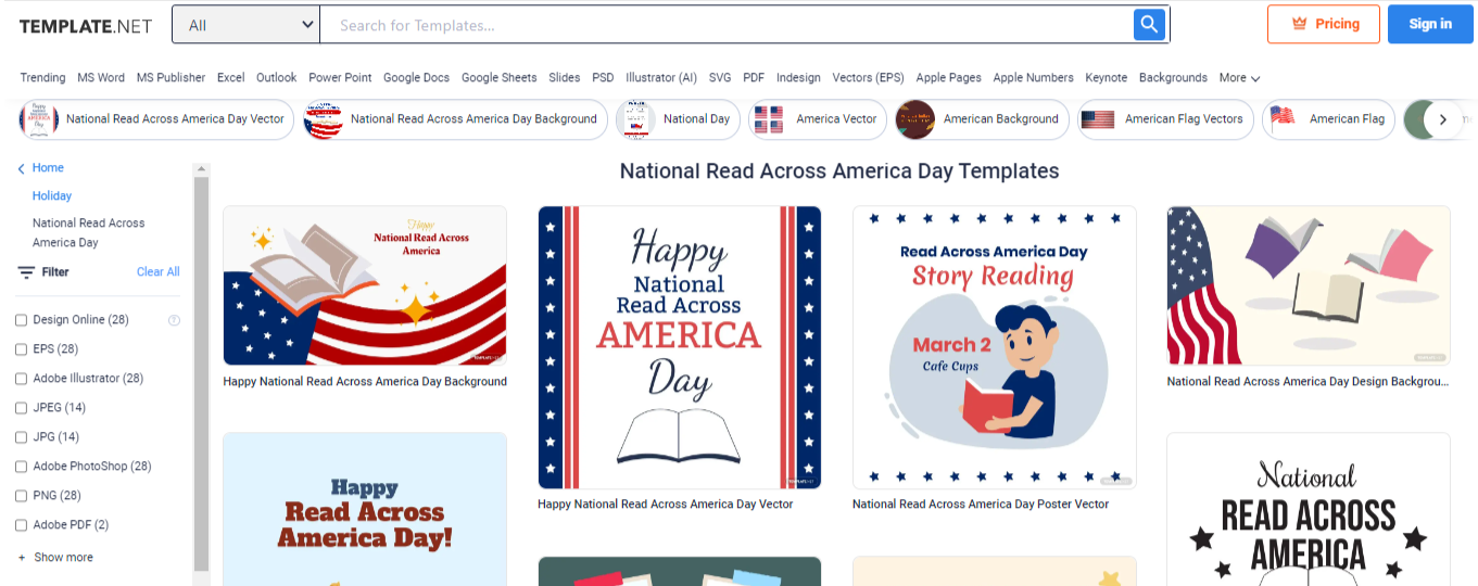national read across america day templates images background free download template net