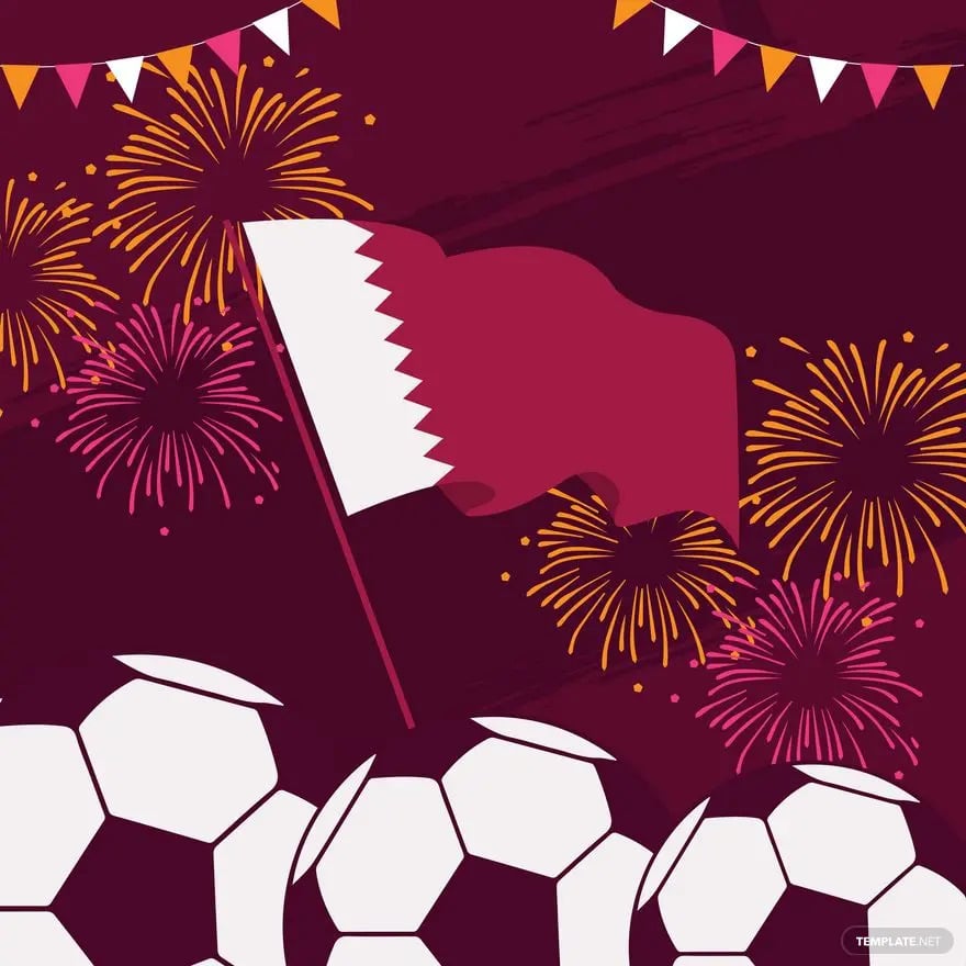 qatar national sports day drawing vector ideas examples