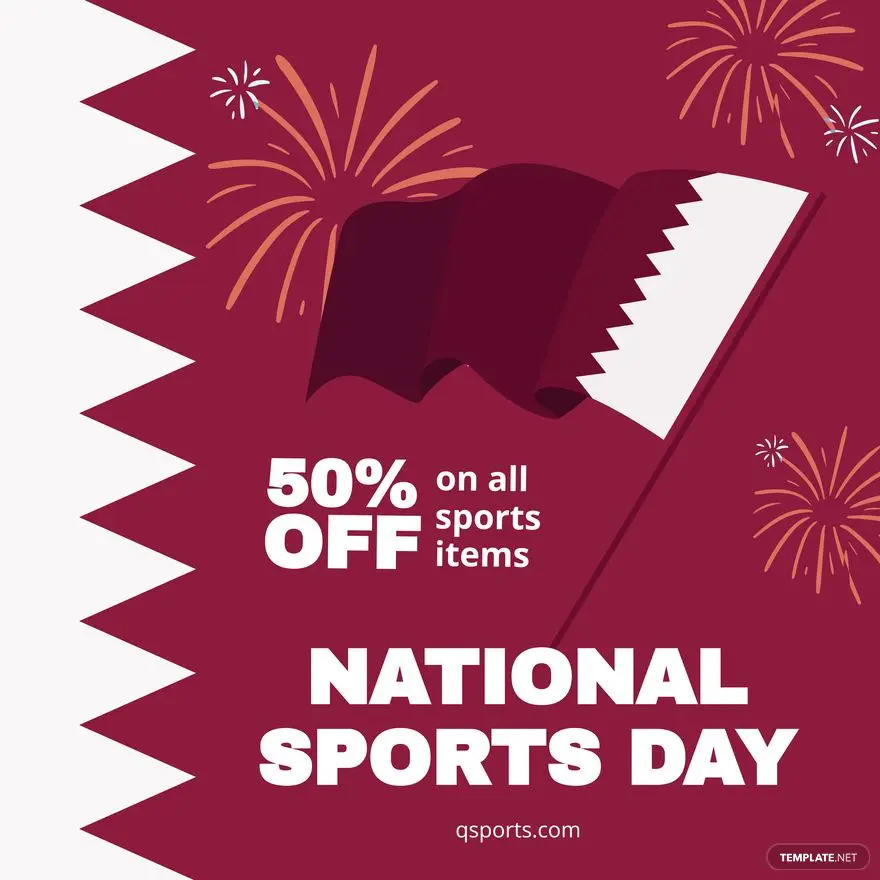 qatar national sports day flyer vector ideas examples
