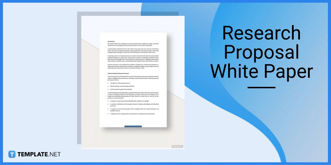modèle de livre blanc de proposition de recherche