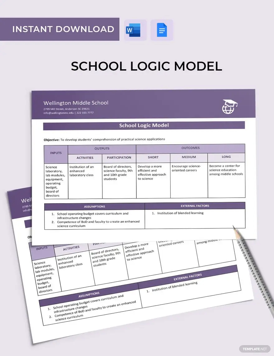school logic model