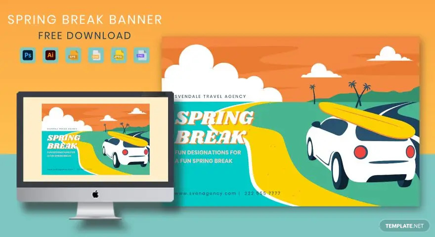 spring break banner ideas examples