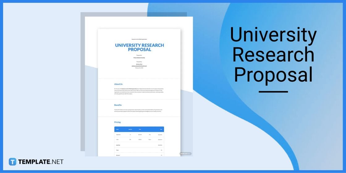 university research proposal template