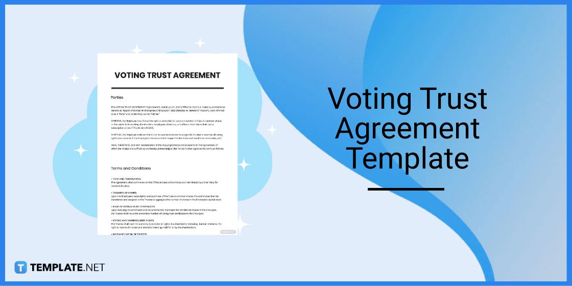 modèle d'accord de vote en fiducie