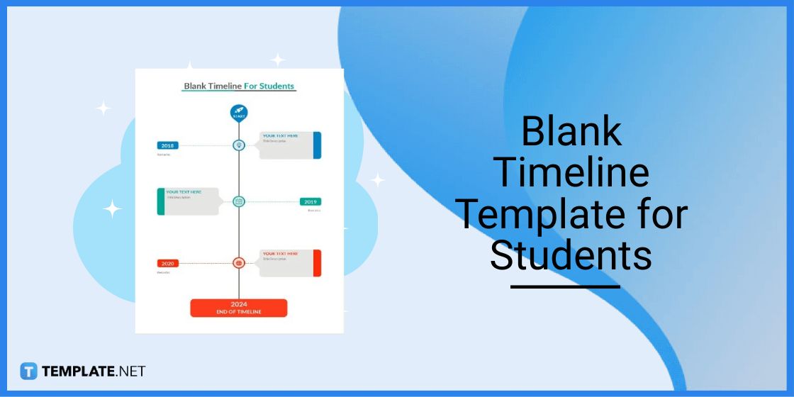 blank timeline template for students