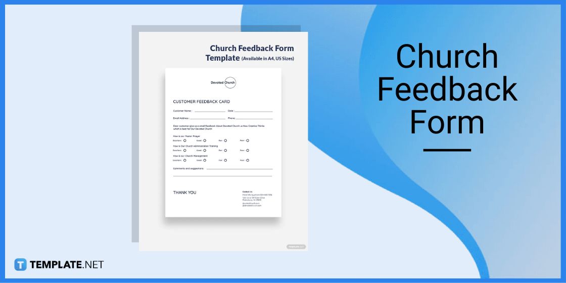 church feedback form template