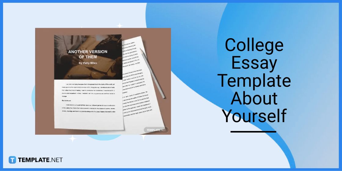 college essay template about yourself