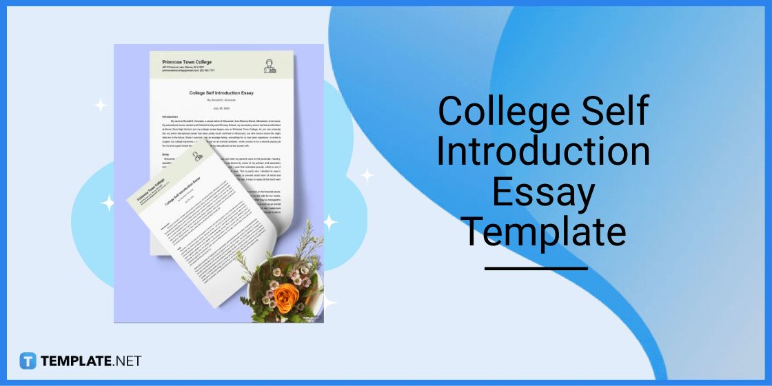 college self introduction essay template