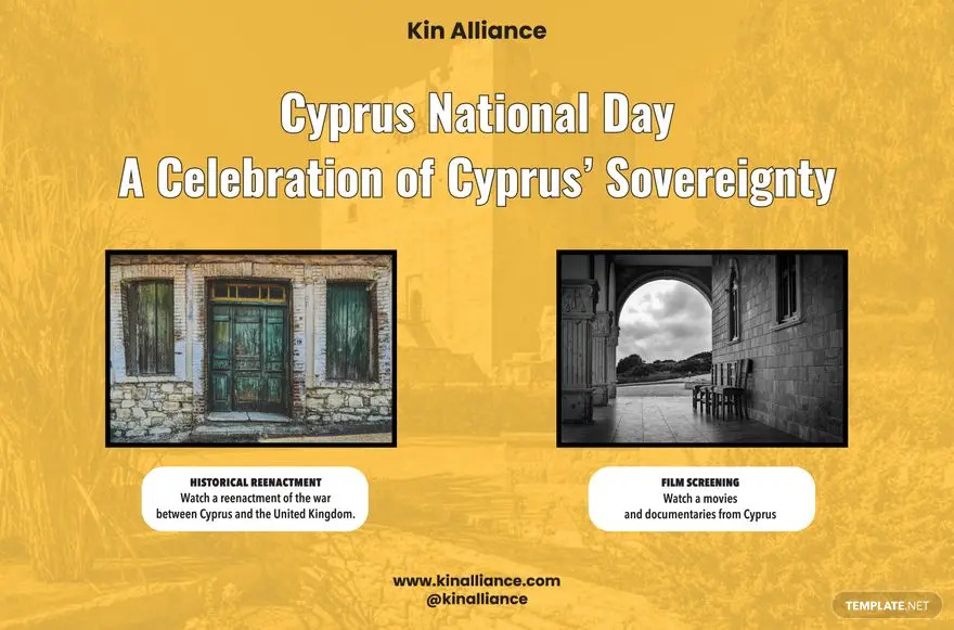 cyprus national day banner ideas and examples