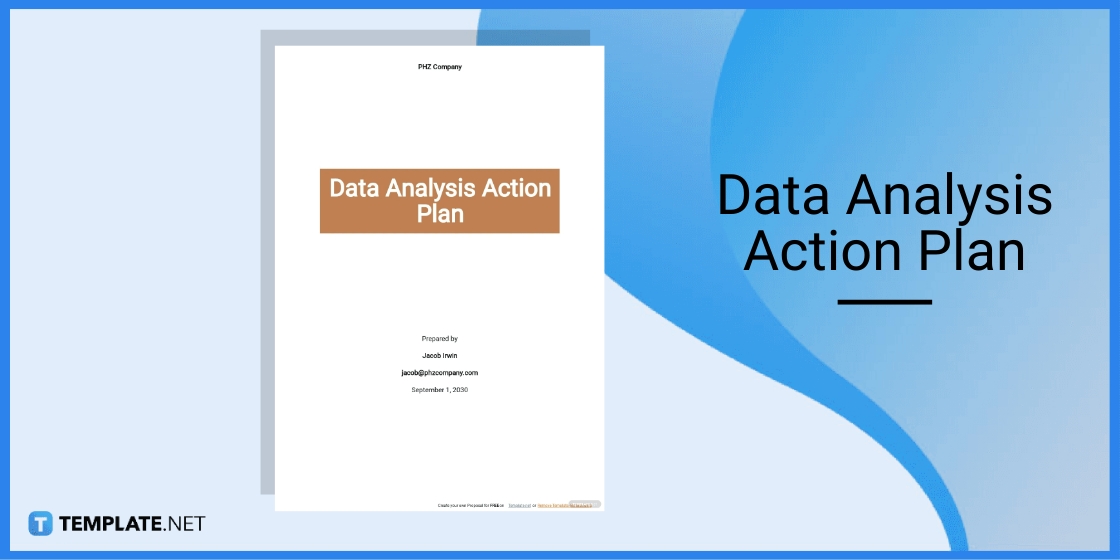 modèle de plan d'action d'analyse de données