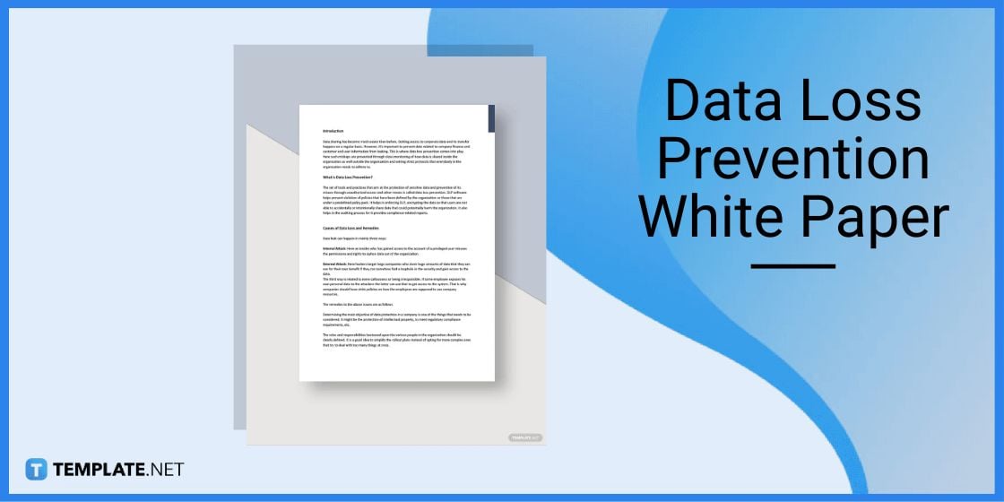 data loss prevention white paper template