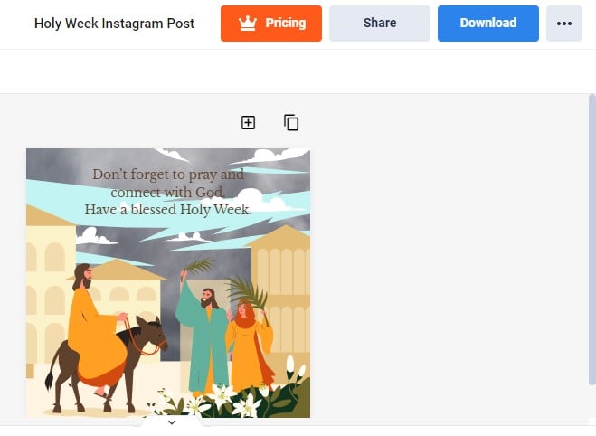 download your custom instagram post image