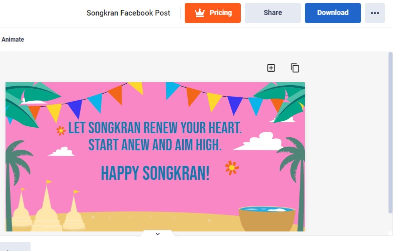 download your custom songkran fb post image
