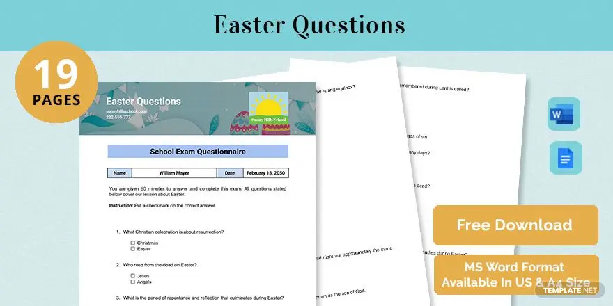 easter questions