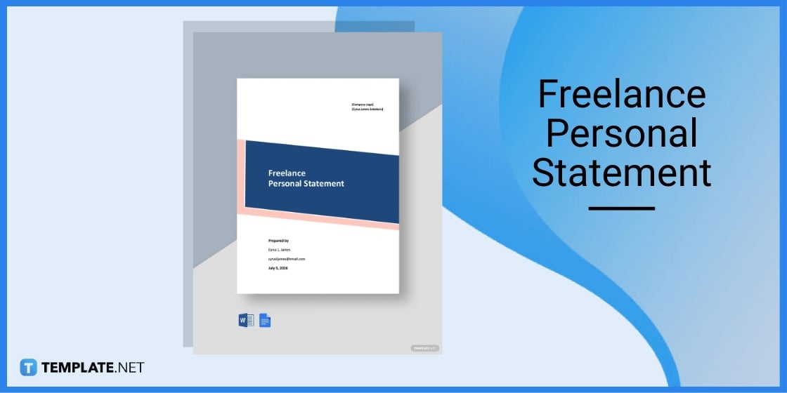 freelance personal statement template