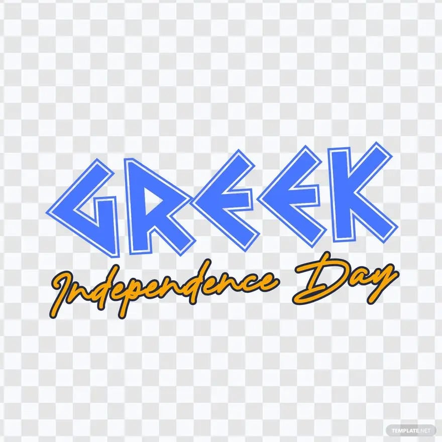 greek independence day text effect ideas examples