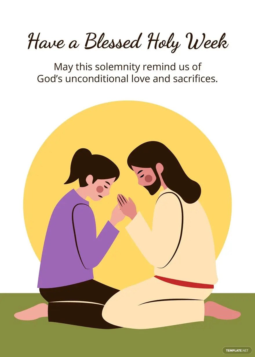 holy week greeting ideas examples
