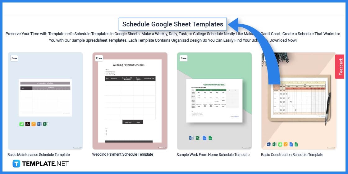 how to create a schedule in google sheets templates examples 2023 step