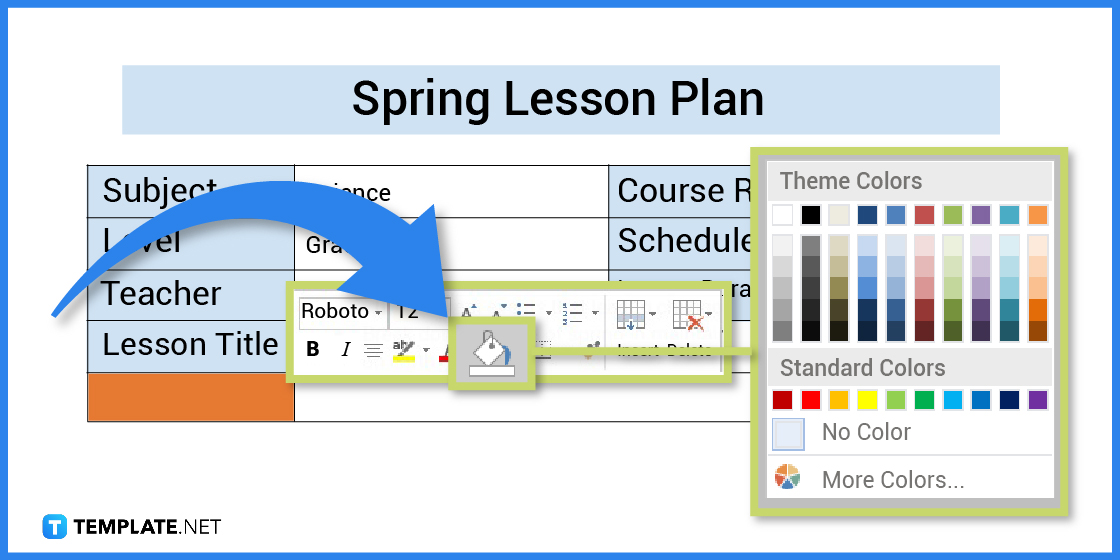 comment créer une leçon de printemps dans des exemples de modèles Microsoft Word 2023 étape 10