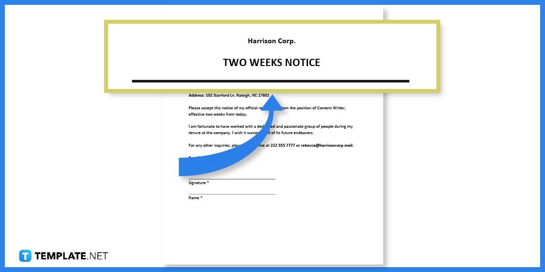 how to make a two weeks notice templates examples 2023 step