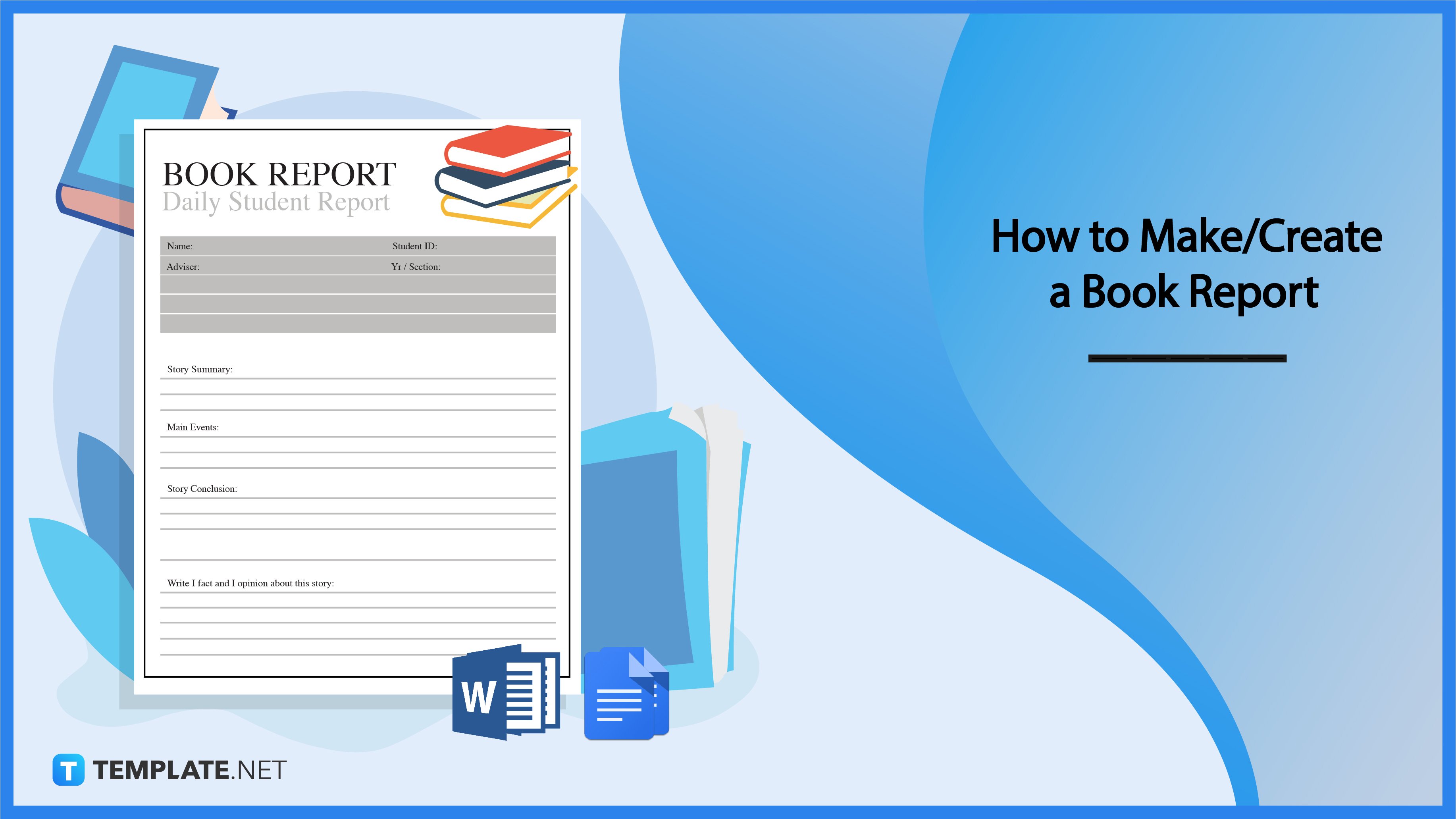 how to makecreate a book report