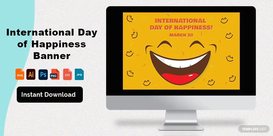 international day of happiness banner ideas and examples