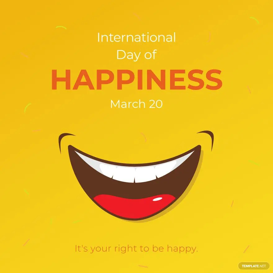international day of happiness flyer vector ideas and examples