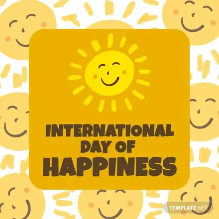 international day of happiness poster vector ideas and examples