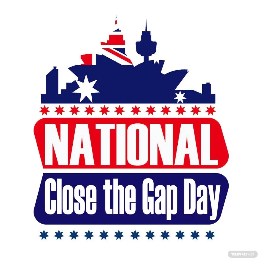 national close the gap day clipart vector ideas and examples