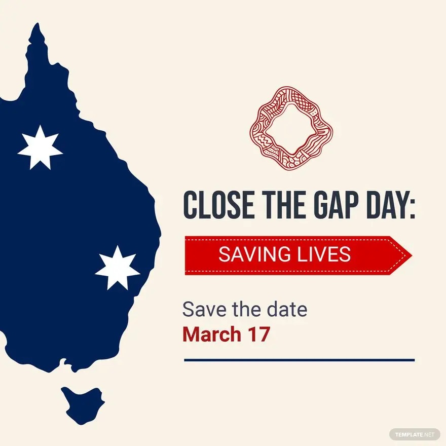 national close the gap day poster vector ideas and examples