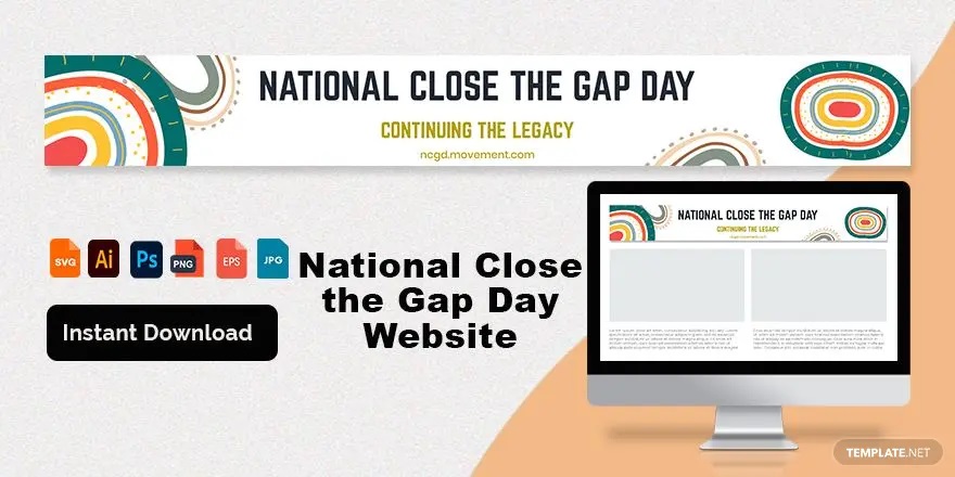 national close the gap day website banner ideas and examples