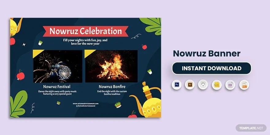 nowruz banner ideas and examples