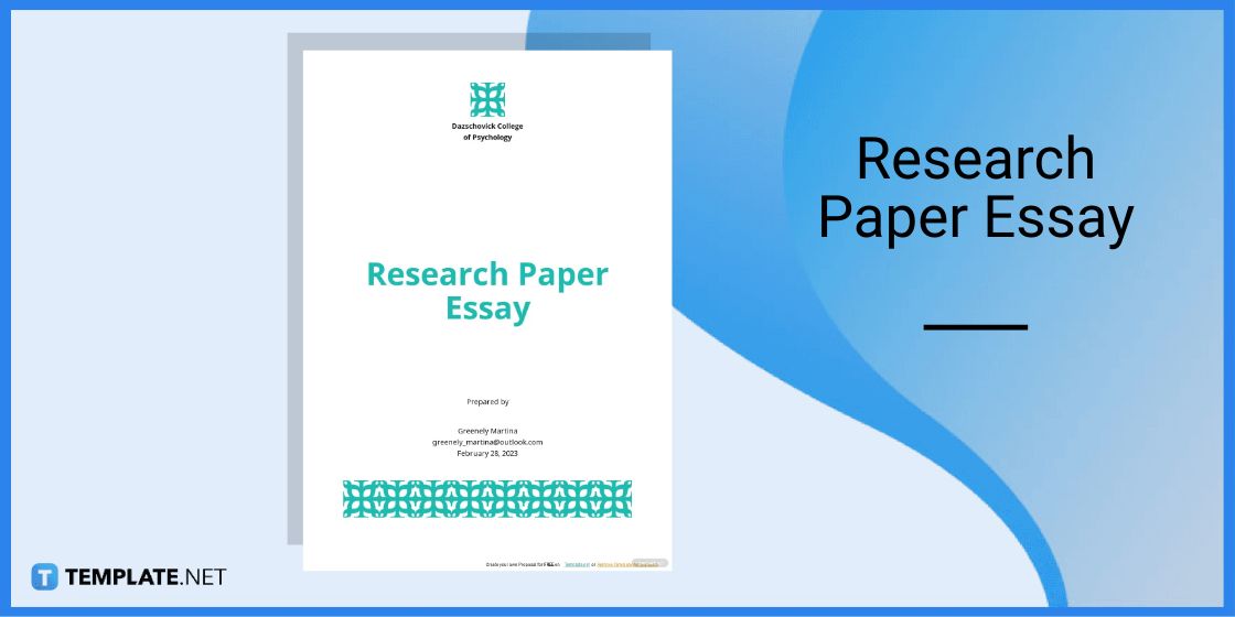 undergraduate research paper template