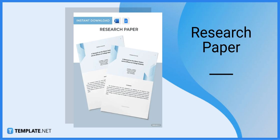 research paper template