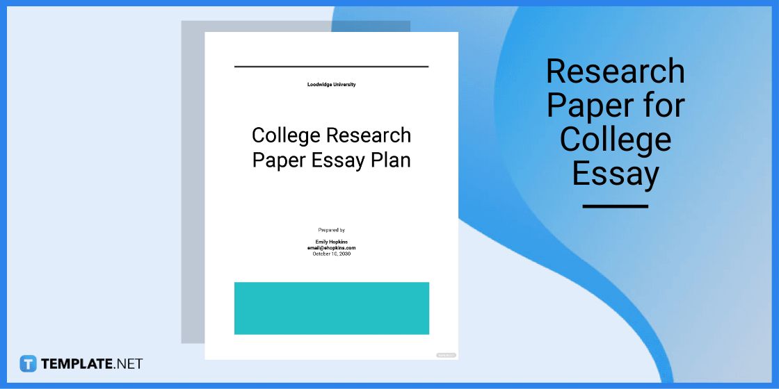 how to make a research paper for college