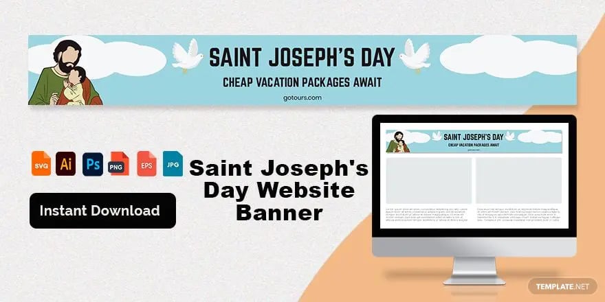 saint josephs day website banner ideas and examples