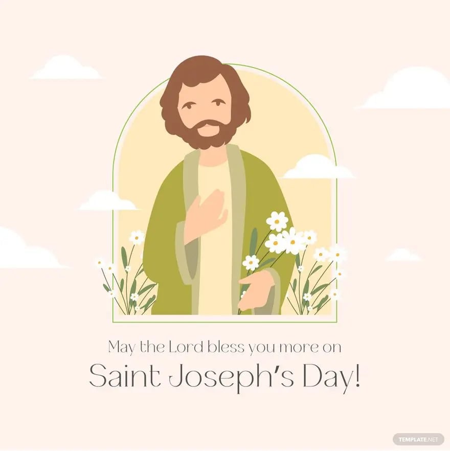 saint josephs day wishes vector ideas and examples