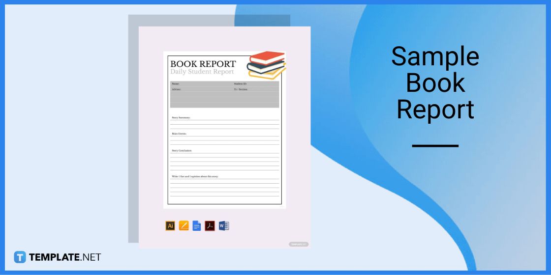 sample book report template