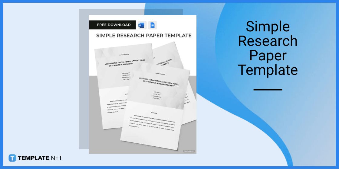 simple research paper template