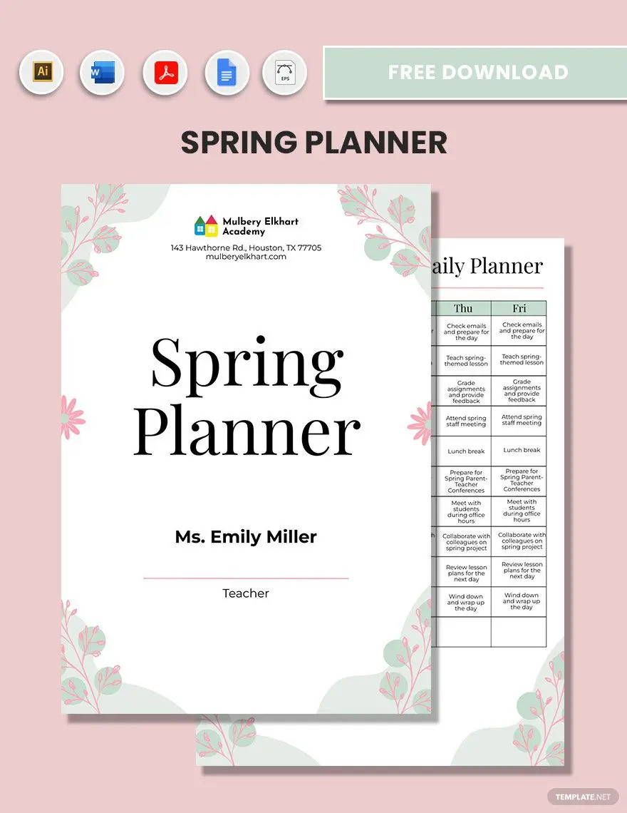 spring planner