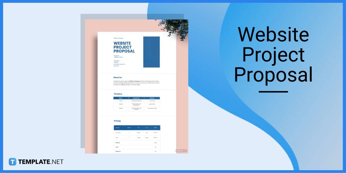 website project proposal template