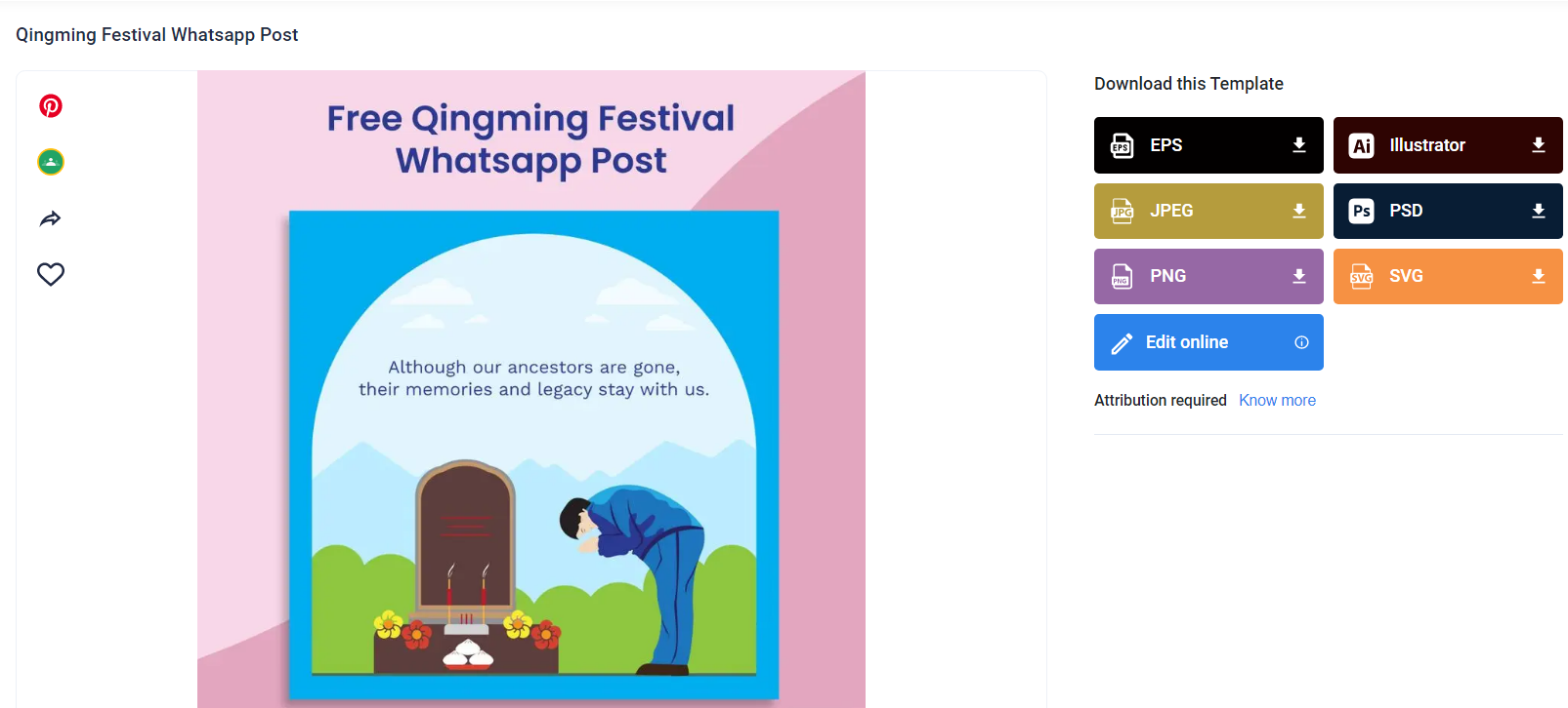 choose a qingming festival whatsapp post template