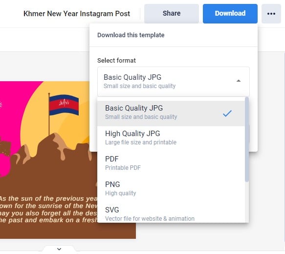 download the khmer new year template