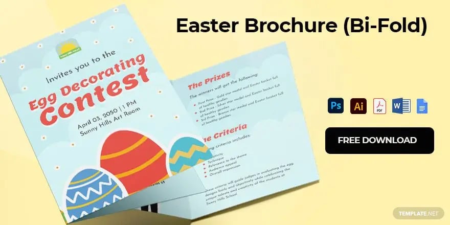 Exemples d'idées de brochures de Pâques