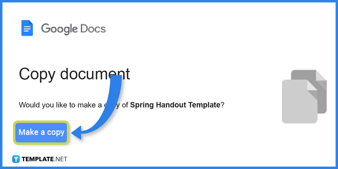 how to build spring handout in google docs template example 2023 step