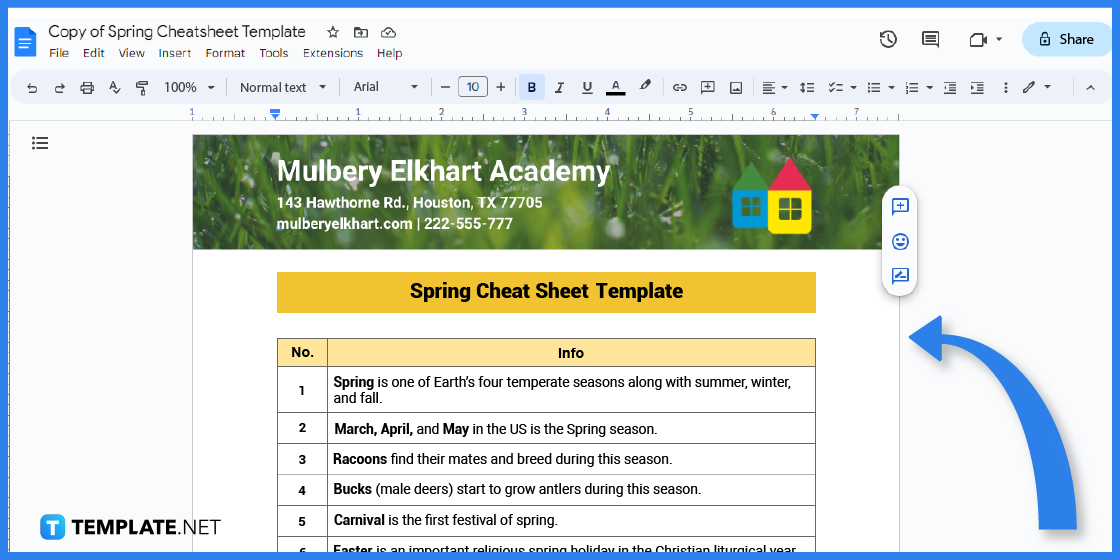 how to create spring cheatsheet in google docs template example 2023 step