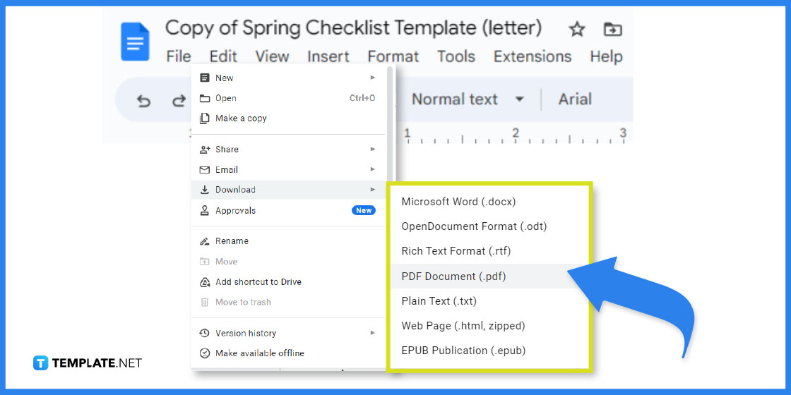 how to create spring checklist in google docs template example 2023 step
