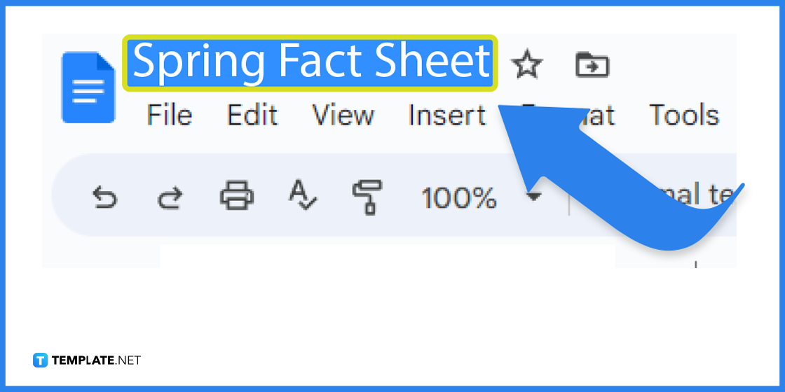 how to create spring fact sheet in google docs template example 2023 step