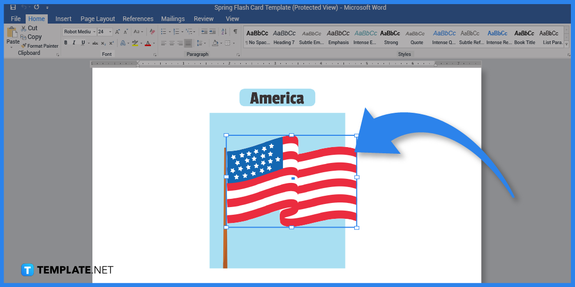 how to create spring flash card in microsoft word template example 2023 step