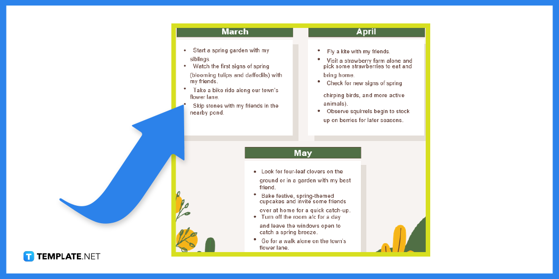 how to create spring goals in google docs template example step